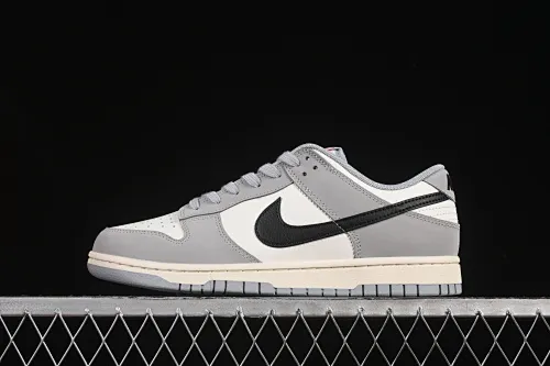 All categories Nk SB Dunk series Nk SB Dunk Low low-top sneakers Nike SB Dunk Low white, black and gray low-top casual sneakers IB3079-101